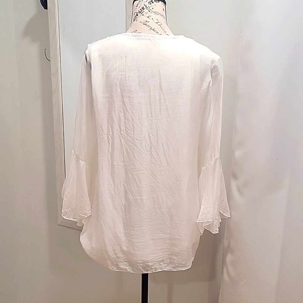 GIULIA Romantic Blouse Made in Italy Sz. Medium. B172 - Picture 6 of 6